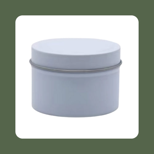 White Aluminum Tins