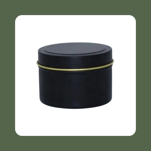Black Aluminum Tins