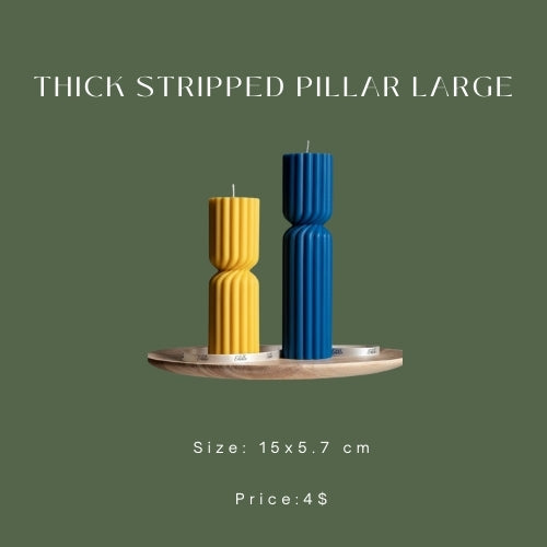Thick Stripped Pillar Large