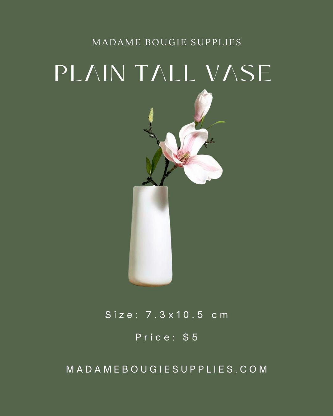 Plain Tall Vase #404