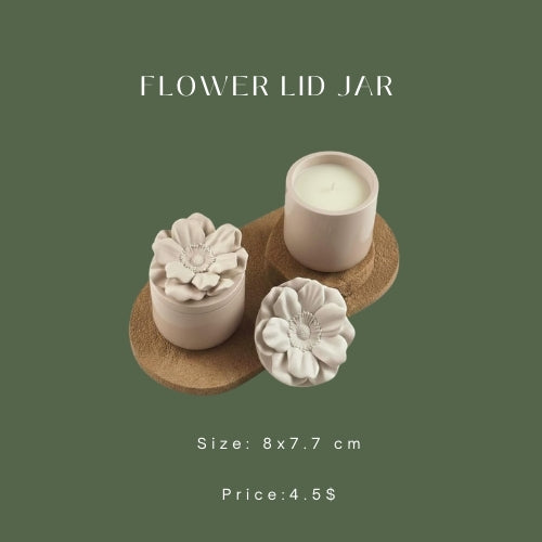 Flower Lid Jar