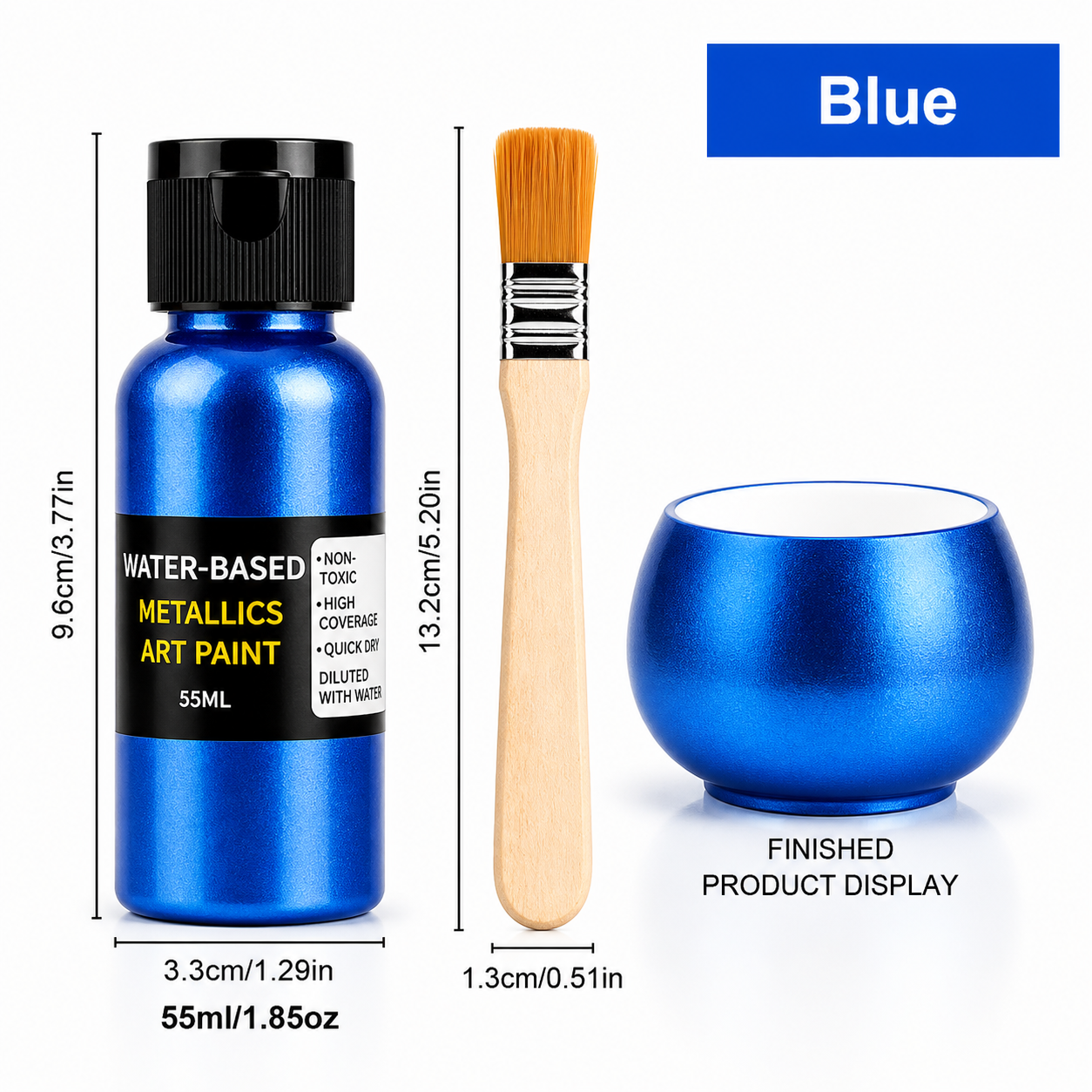 Blue Metallic Paint