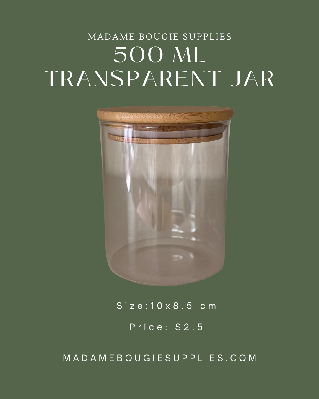 500 mL Transparent jar