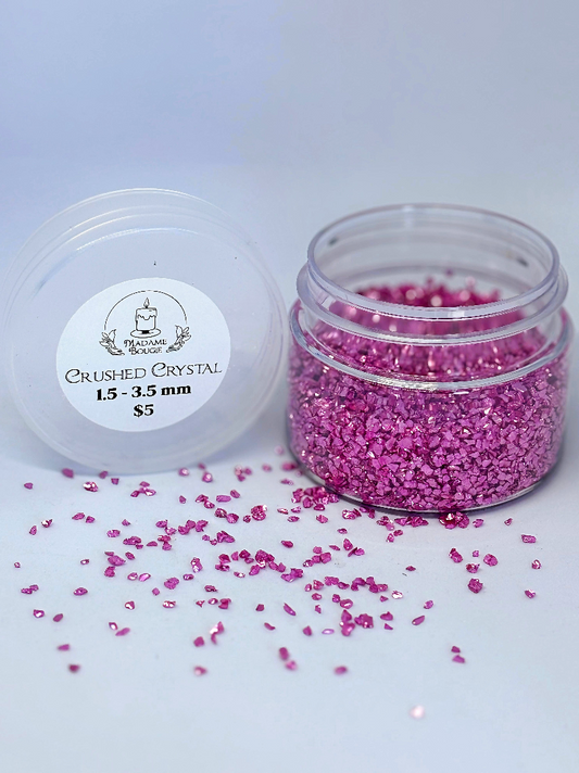 Fuschia Pink Small Crushed Crystals