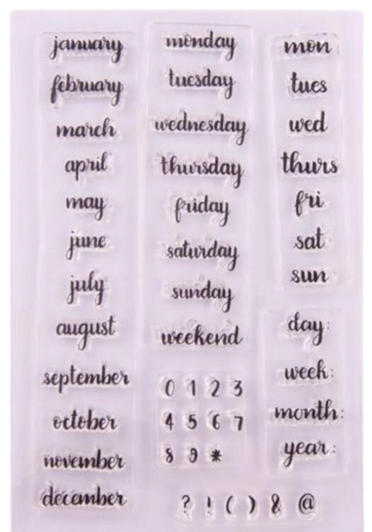 Months, Days and Years Stamp