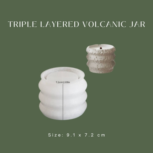Triple Layered Volcanic Jar