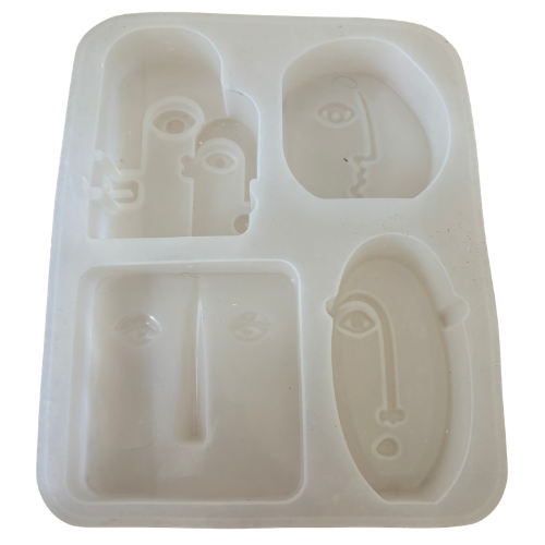 Abstract Picasso Face Silicone Mold – 4 Cavities (JA)