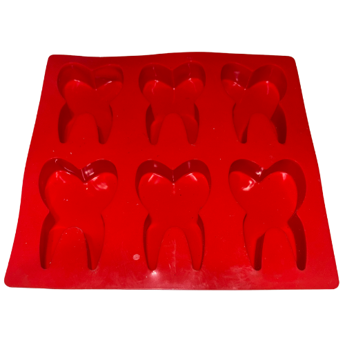 3D Tooth Shape Silicone Mold – 6 Cavities