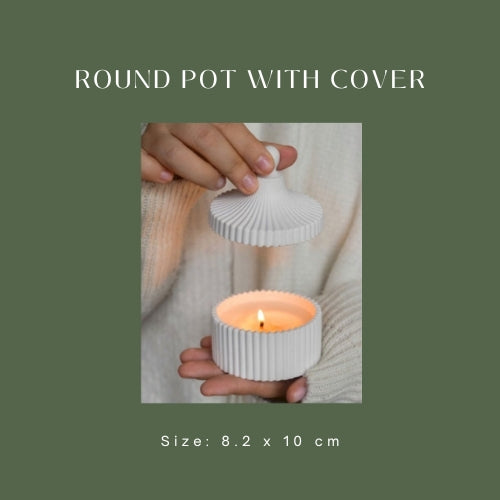 Round Pot with Cover