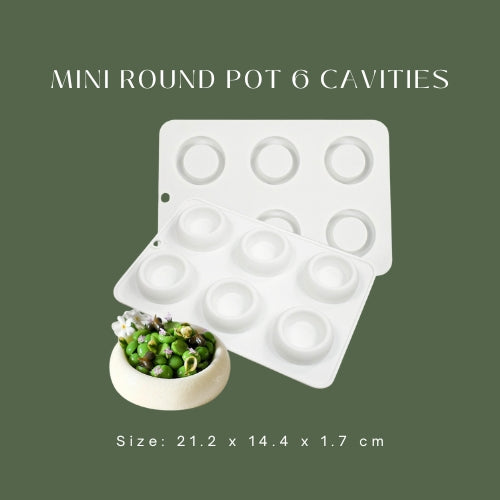 Mini Round Pot 6 Cavities