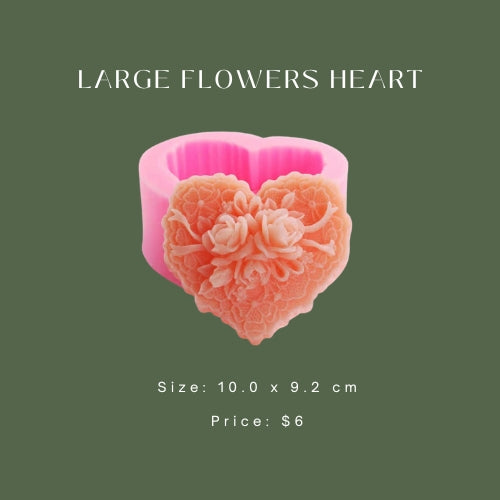 Large Flowers Heart