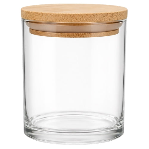 Transparent Jar with Bamboo Lid 220 mL