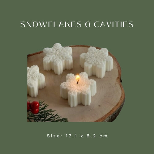 Snowflakes 6 Cavities