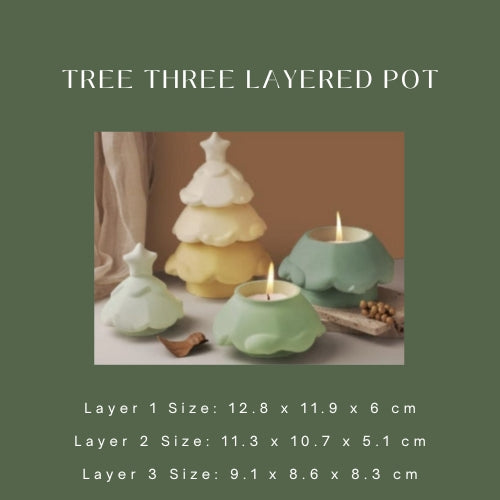 Tree Three Layered Pot