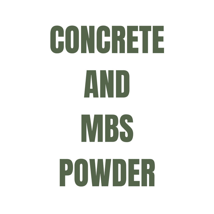 Concrete and MBS Powder