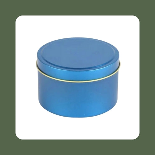 Blue Aluminum Tins
