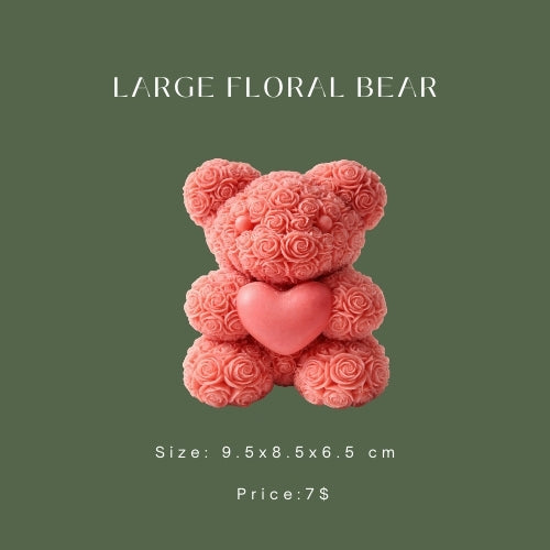 Large Floral Bear