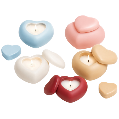 Plain Heart Pot with Cover