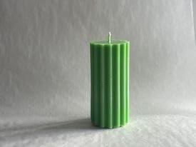 Acrylic Thick Stripped Cylinder Flat Top