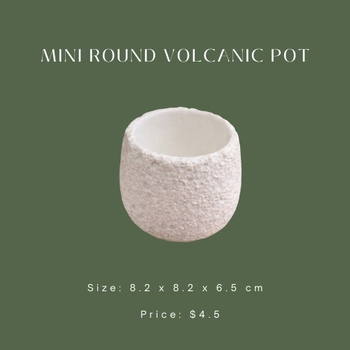 Mini Round Volcanic Pot