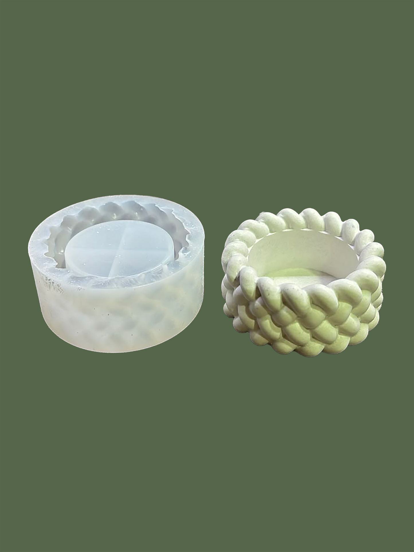 Round Knitted Pot