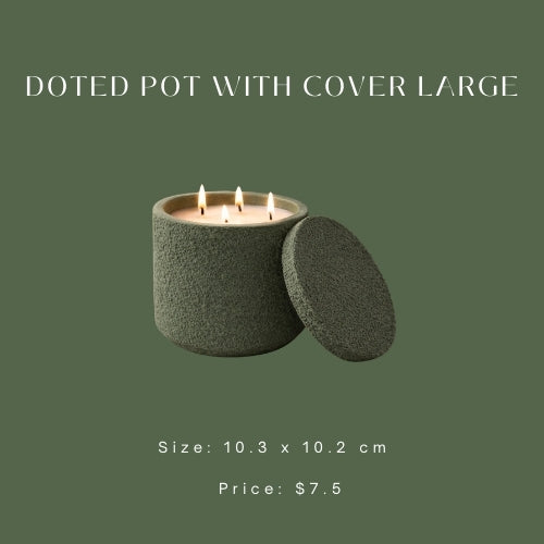 Dotted Pot with Cover (Large)