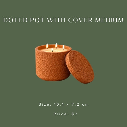 Dotted Pot with Cover (Medium)