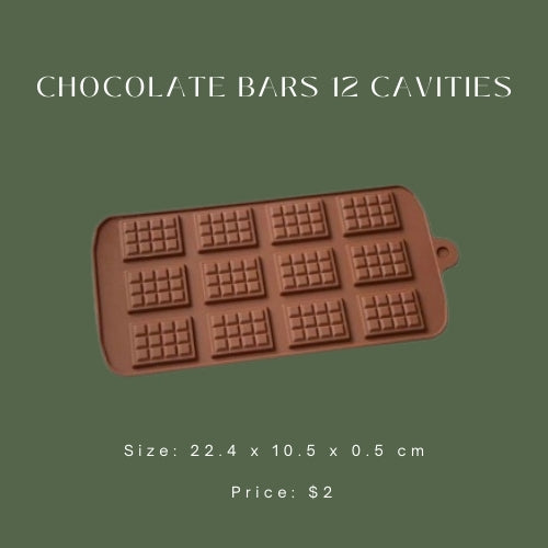 Chocolate Bars Mold – 12 Cavities
