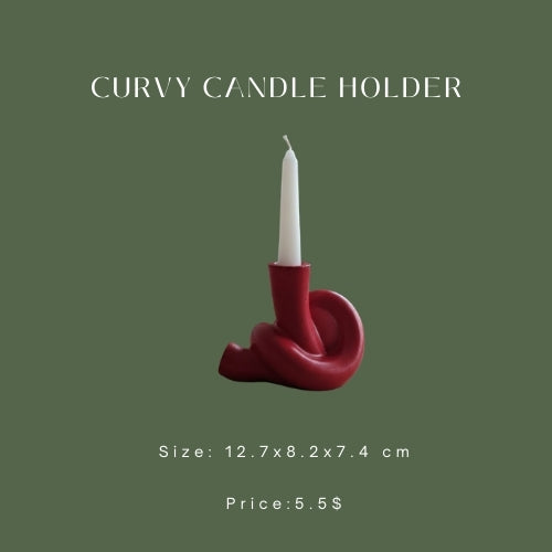 Curvy Candle Holder