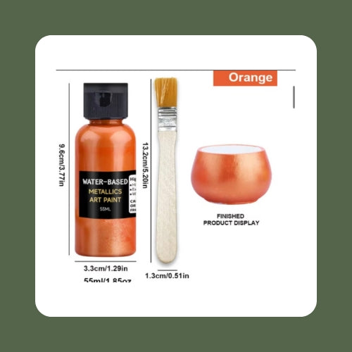 Orange Metallic Paint