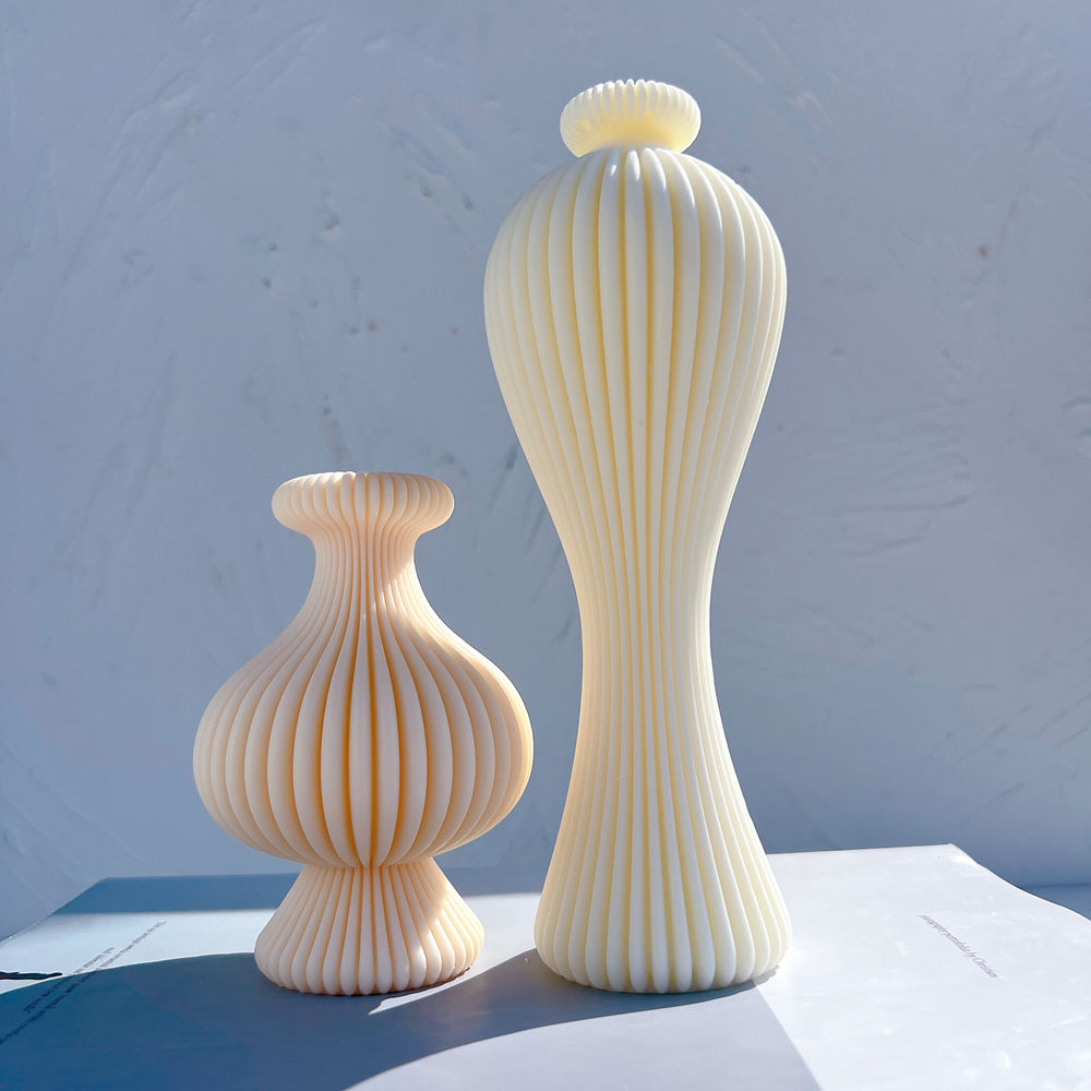 Ribbed Vase