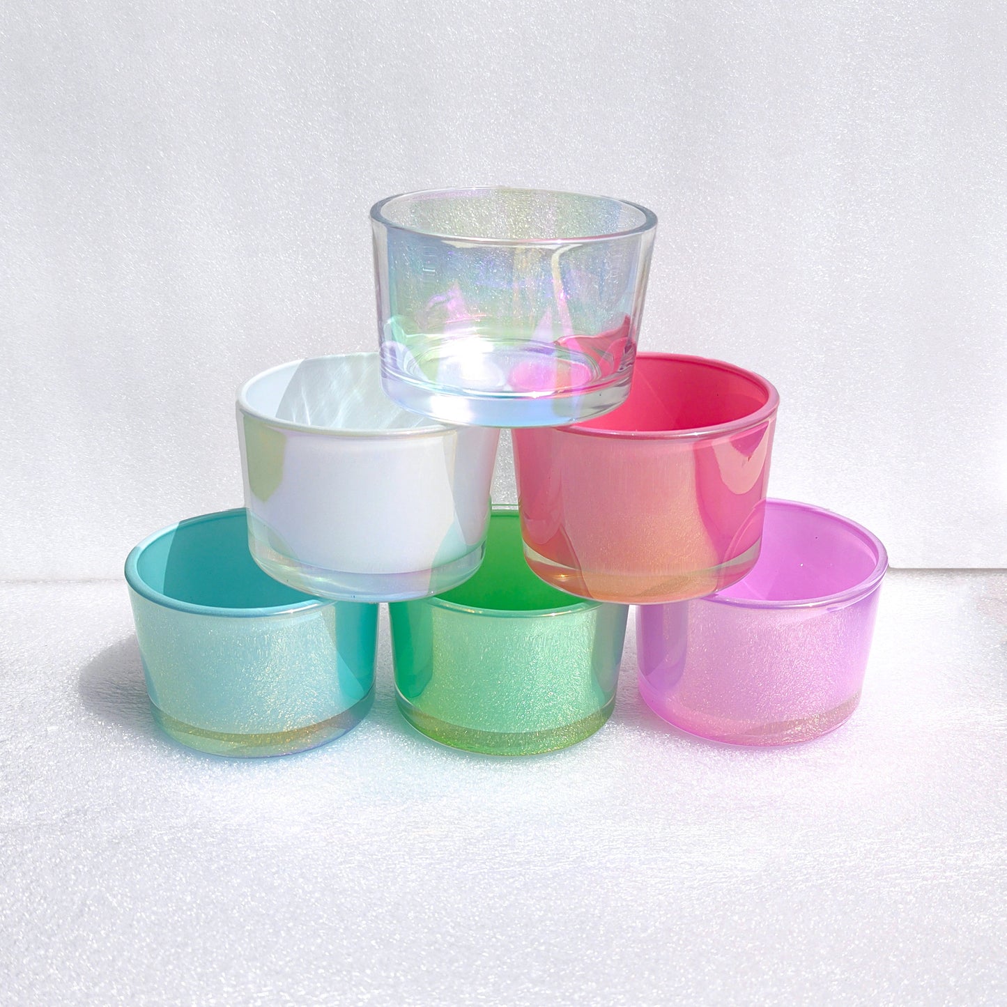 Rainbow Jars with Bamboo Lid