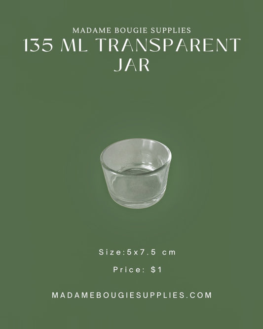 135 mL transparent jar