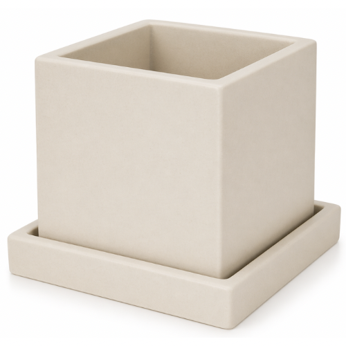 Square Jar with Coaster