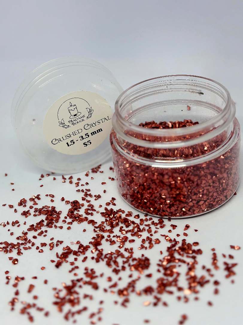 Reddish Orange Large Crushed Crystals