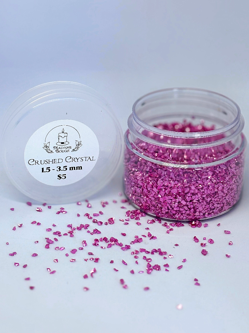 Fuschia Pink Small Crushed Crystals
