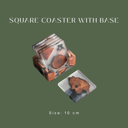 Square Coaster with Base