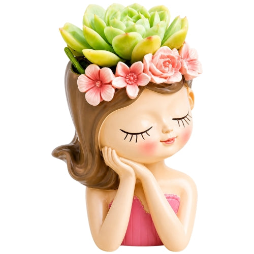 Girl Flower Pot