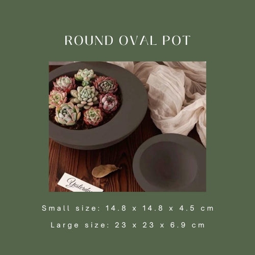 Round Oval Pot