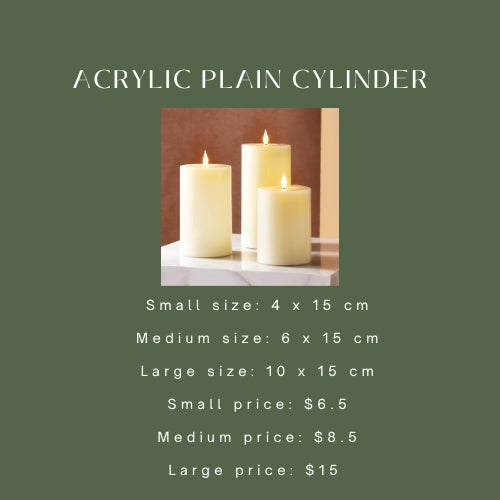 Acrylic Plain Cylinder