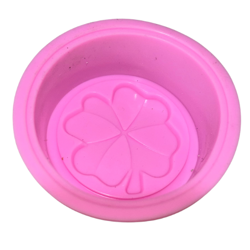 Four-Leaf Clover Round Silicone Mold – 1 Cavity (JA)