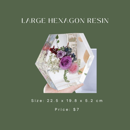 Large Hexagon Resin