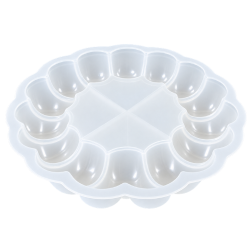Round Bubbly Coaster Silicone Mold – 1 Cavity (JA)