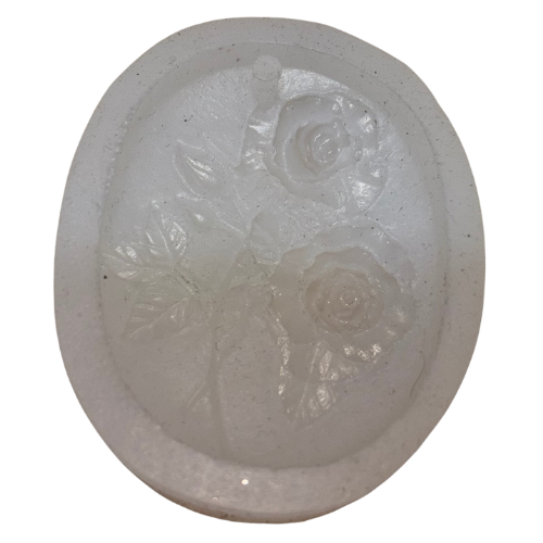 Elegant Rose Bouquet Oval Silicone Mold – 1 Cavity (JA)