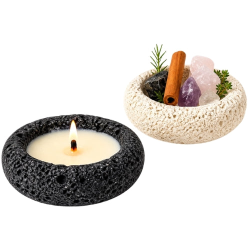 Small Round Volcanic Pot