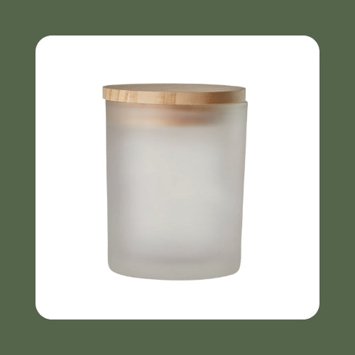 Frosted Jar with Bamboo Lid 220 mL