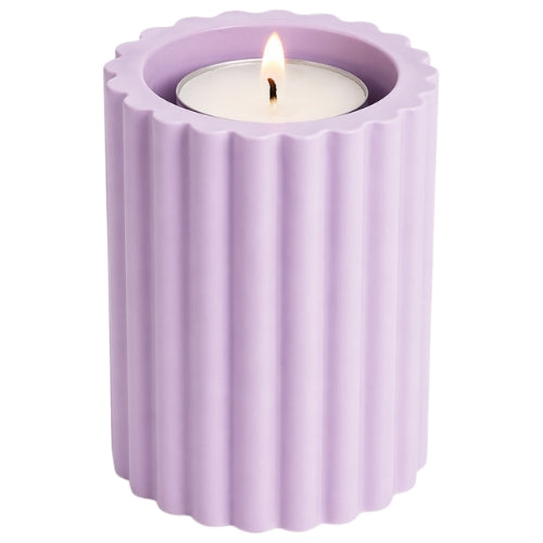 Stripped Cylinder Tea-light Holder (Large)