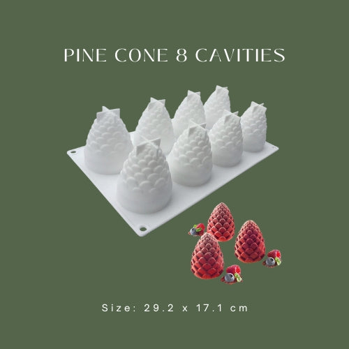Pine Cone 8 Cavities