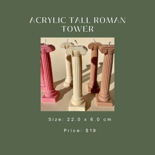 Acrylic Tall Roman Tower