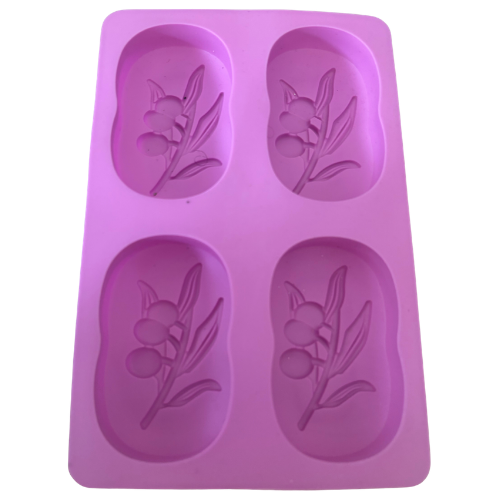 Olive Branch Oval Silicone Mold – 4 Cavities (JA)